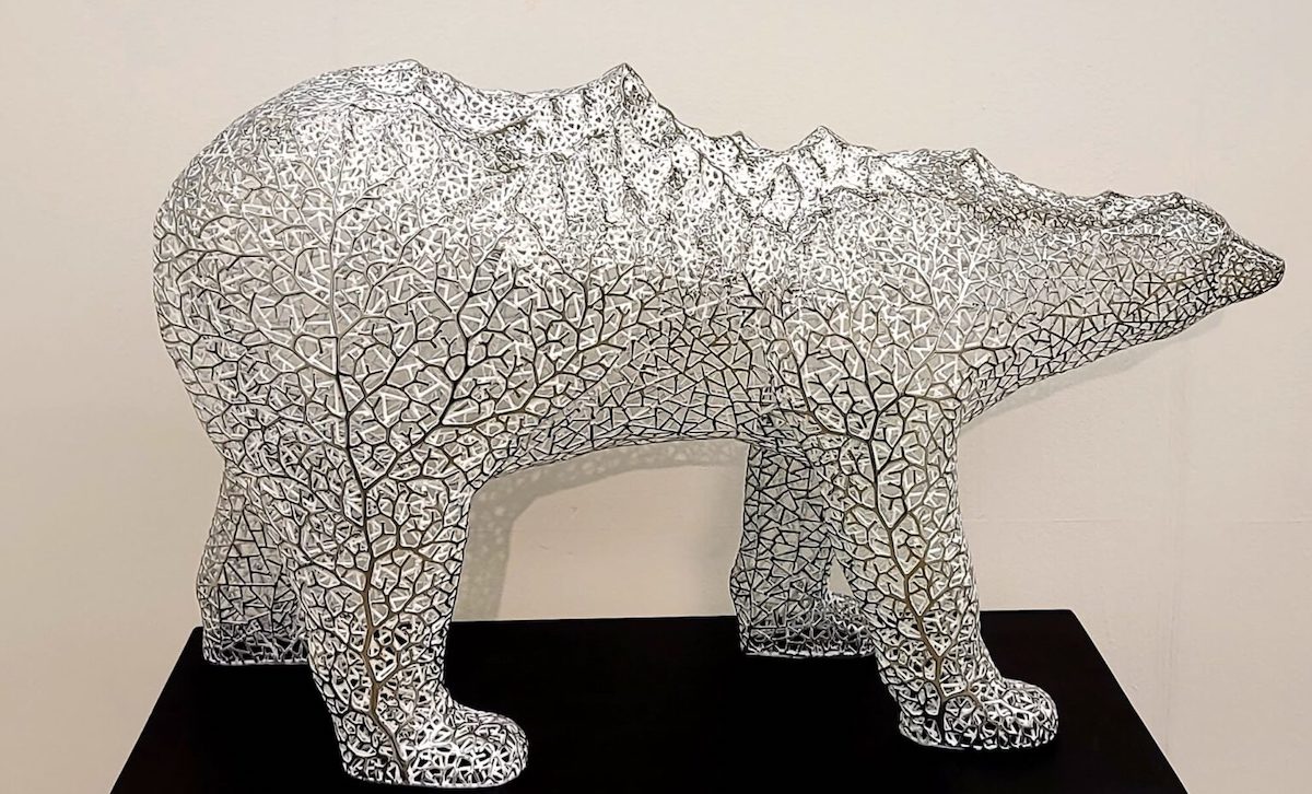 Esculturas de animales de acero inoxidable de Kang Dong Hyun