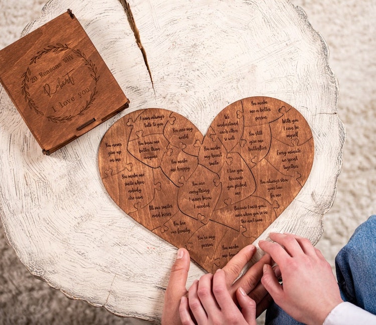 Reasons I Love You Wood Puzzle