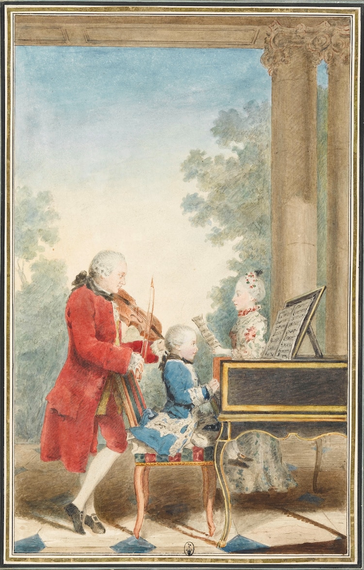 Painting of the Mozart Family Performing