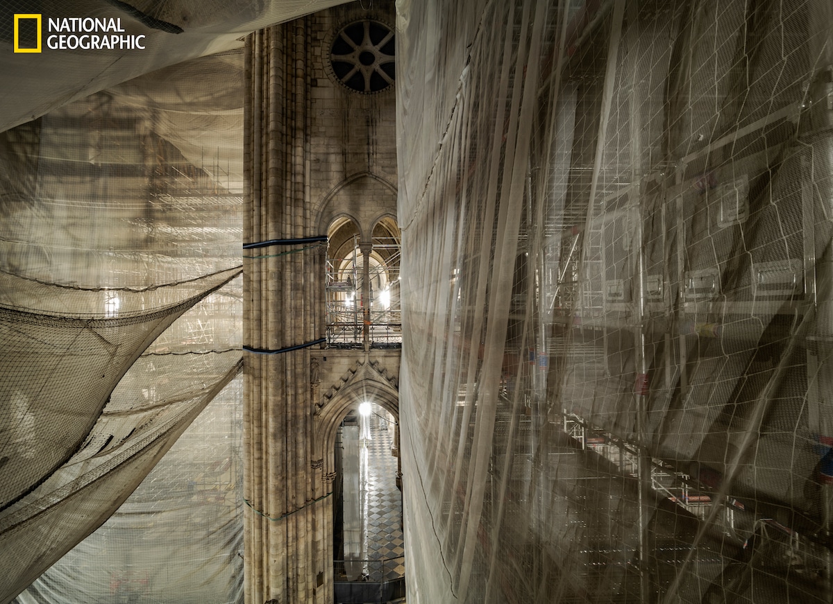 Scaffolding in Notre Dame