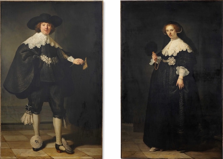 Rembrandt Pendant Portraits
