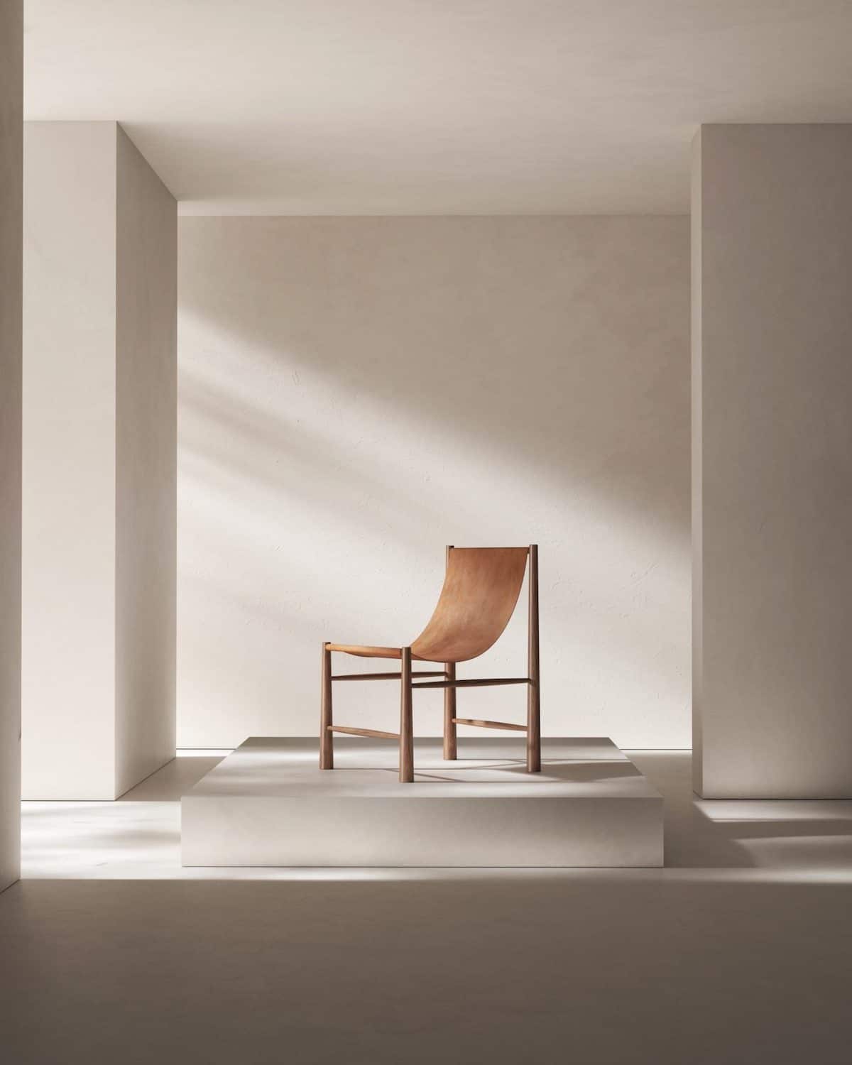 Chair in Interior Rendering by Sébastien Baert