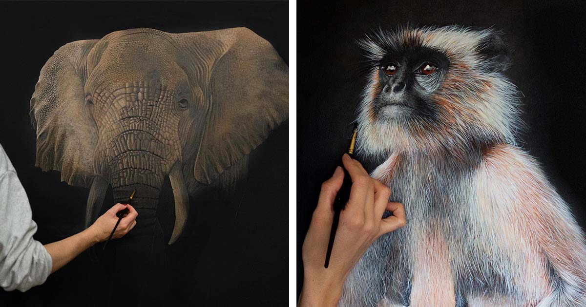 Lifelike Animal Paintings Raise Real Awareness for Vulnerable Endangered Species