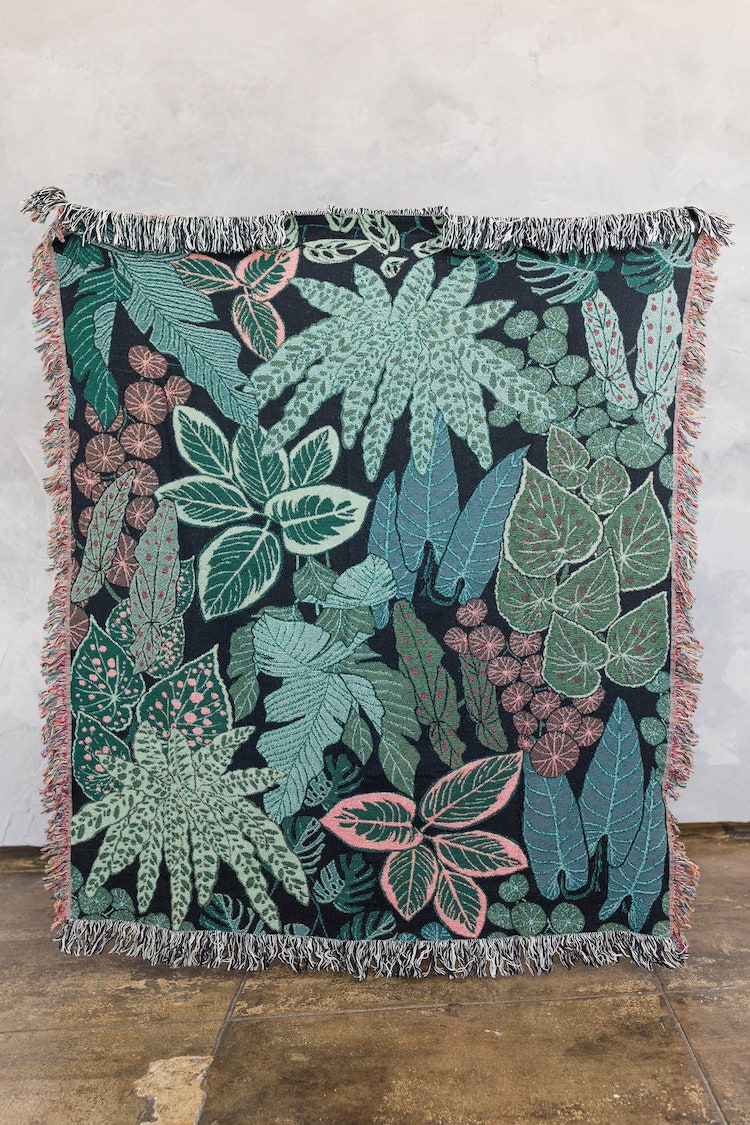 Botanical Throw Blanket