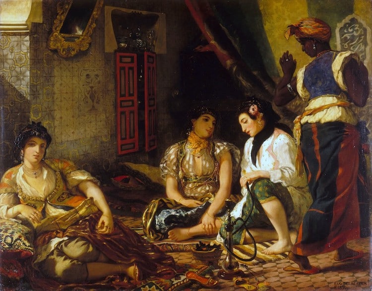Femmes d'Alger Peinture d'Eugène Delacroix