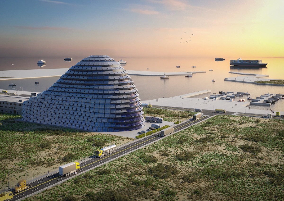 Aerial View of Sun Rock by MVRDV