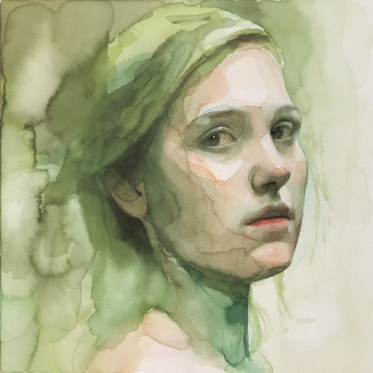 Watercolor Portrait Paintings by Ali Cavanaugh