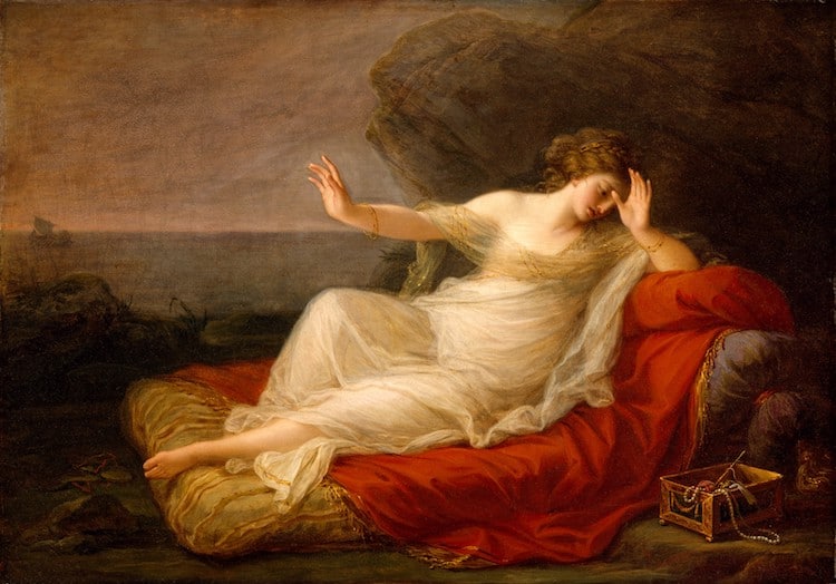 Ariadna abandonada por Teseo de Angelica Kauffmann