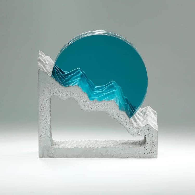 Glass and Concrete Sculpture by Ben Young