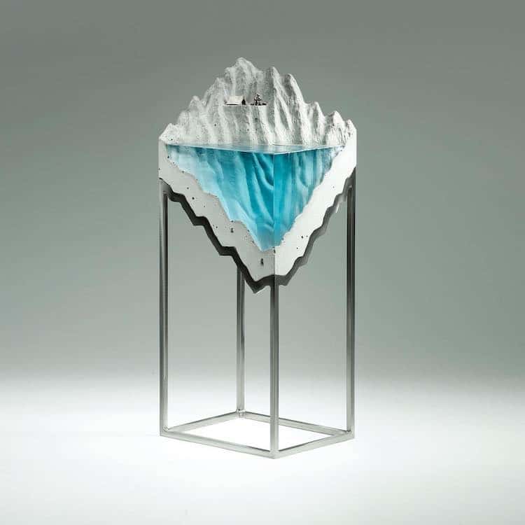 Glass and Concrete Sculpture by Ben Young