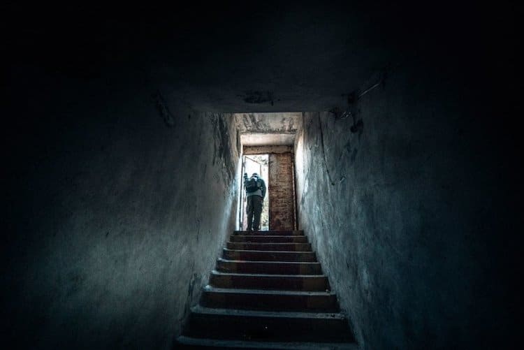 Entry to Underground Shelter in Tbilisi