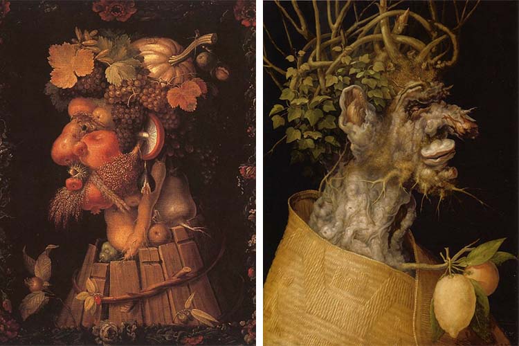 Four Seasons Portrait Paintings by Giuseppe Arcimboldo