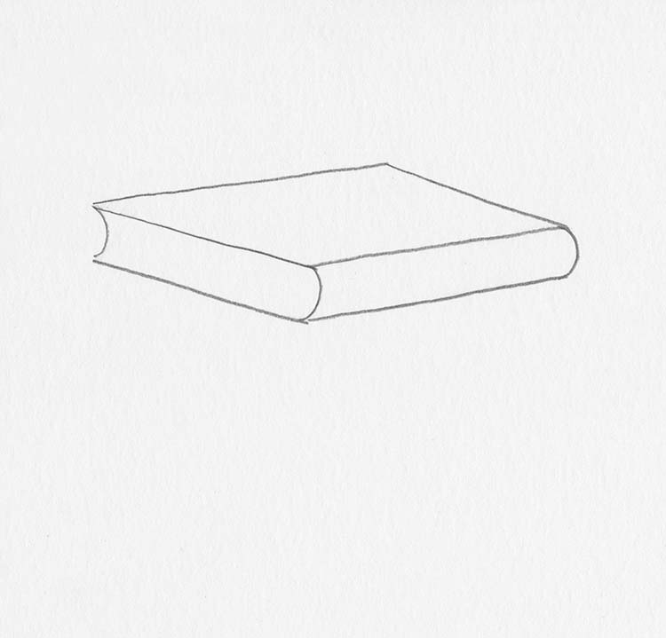 how to draw a stack of books 5