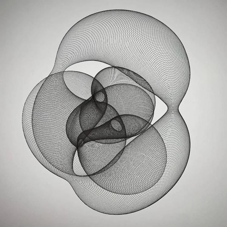 Mechanical Drawing Created by Drawing Machine by James Nolan Gandy