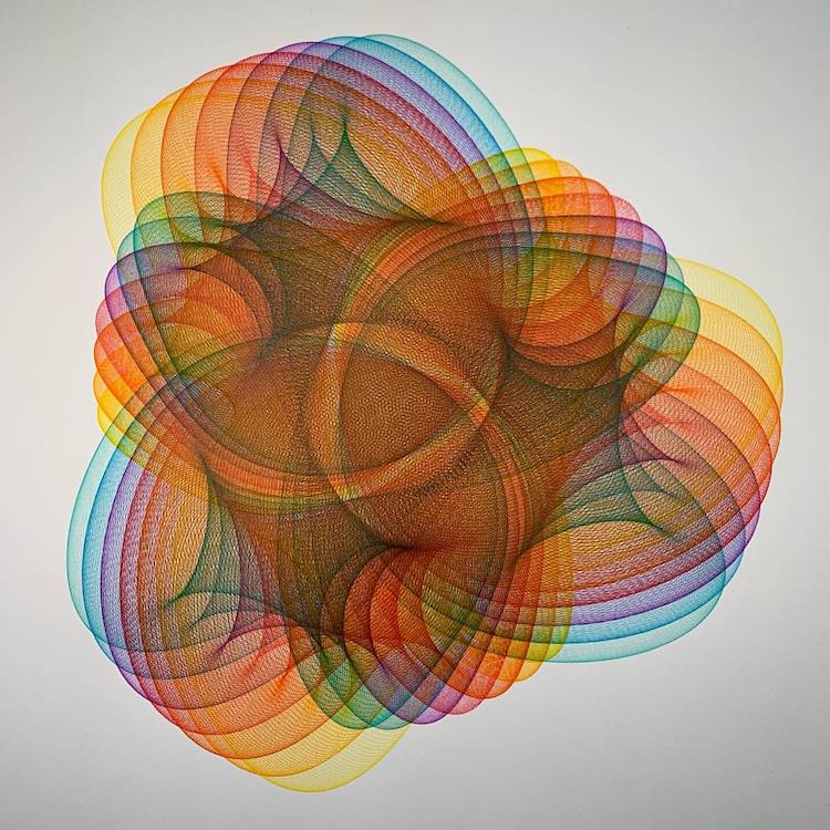 Mechanical Drawing Created by Drawing Machine by James Nolan Gandy