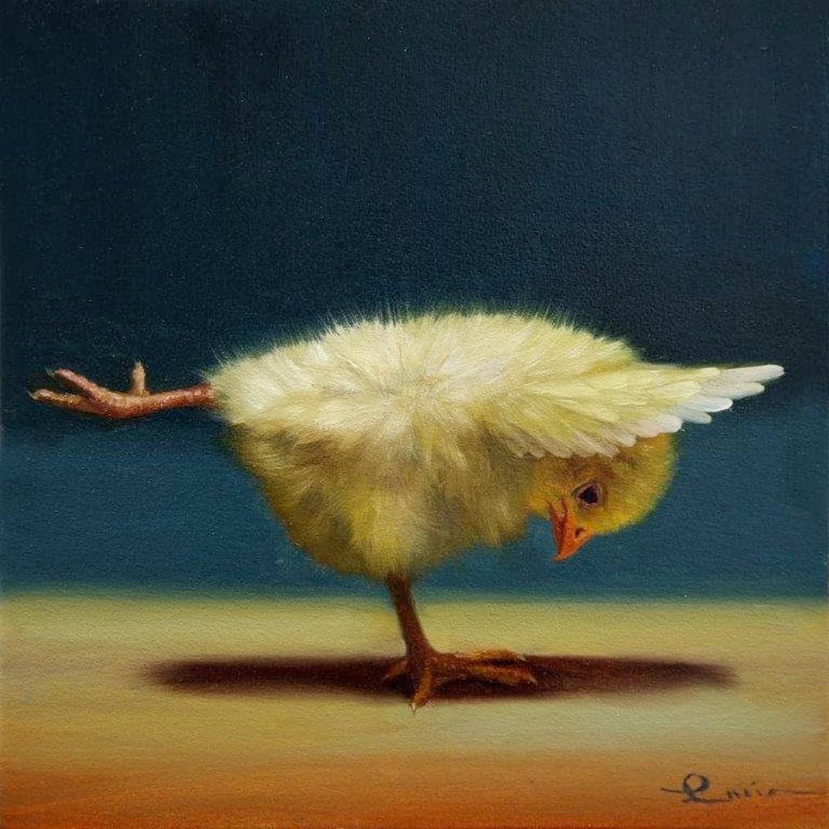 Yoga Chick Paintings by Lucia Heffernan
