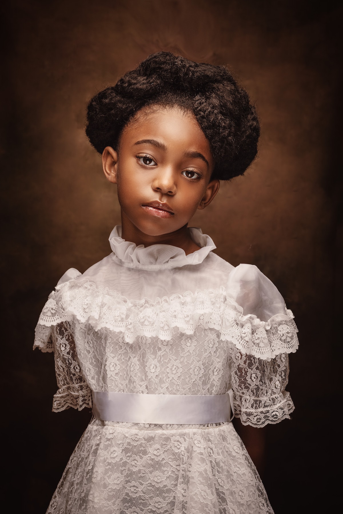 little girl with black hair