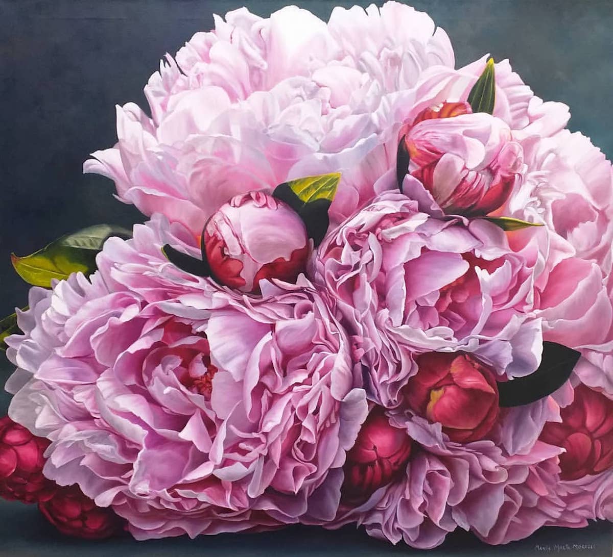 Realistic Flower Paintings by Maria Marta Morelli