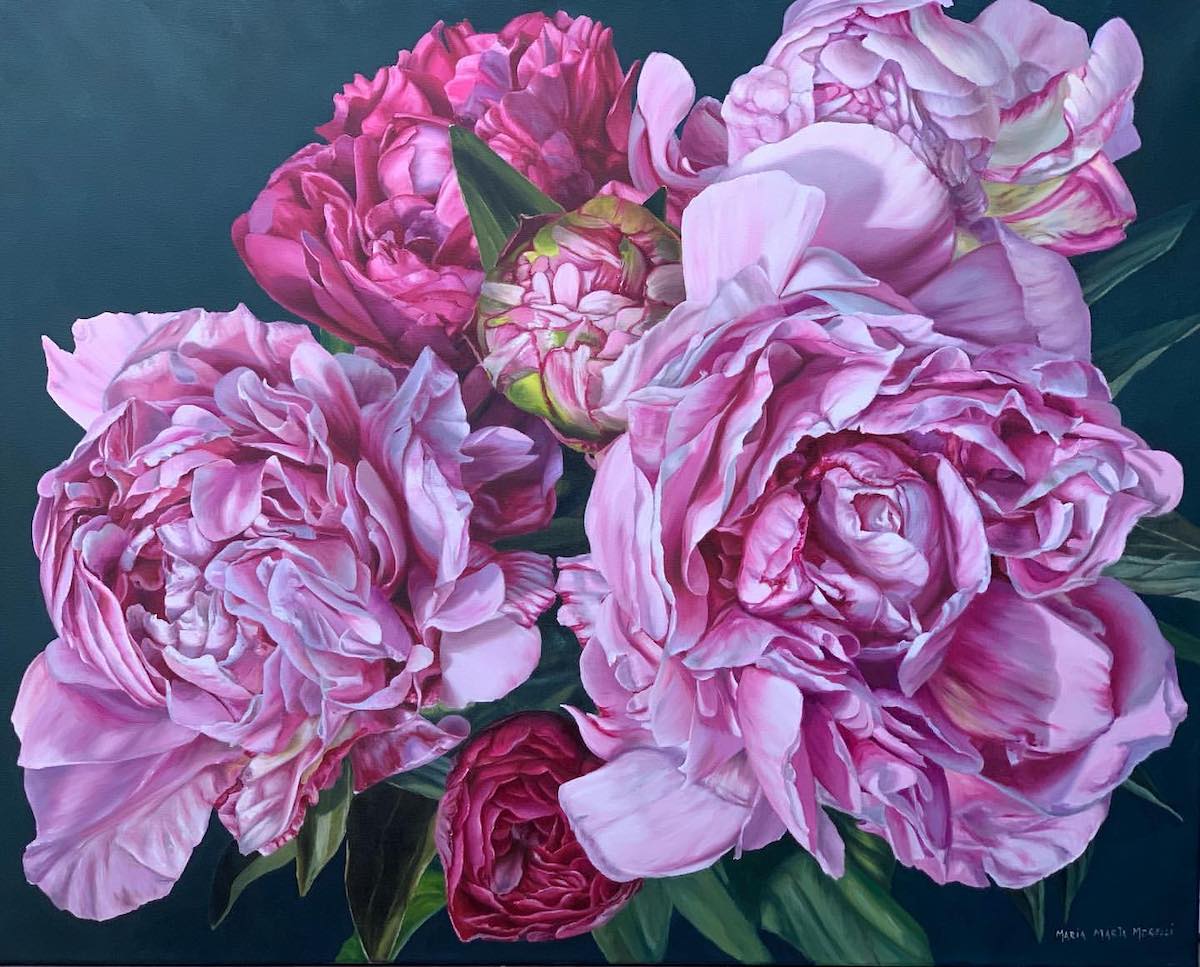 Realistic Flower Paintings by Maria Marta Morelli