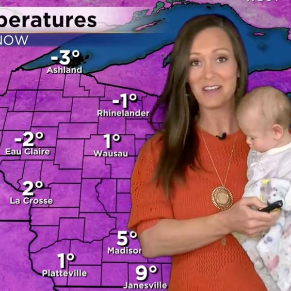 Meteorologist Melts Hearts When She Brings Her Adorable Baby Daughter on To Co-host