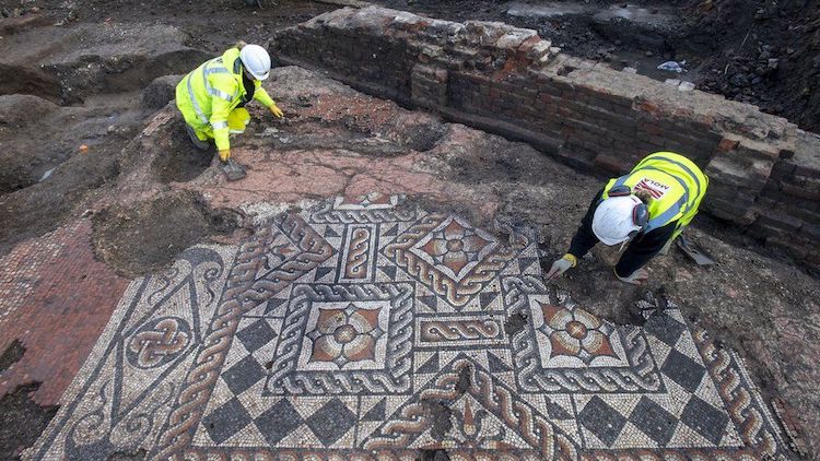 Roman Mosaic Unearthed in Southwark