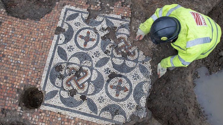 Ancient Roman Mosaic in London