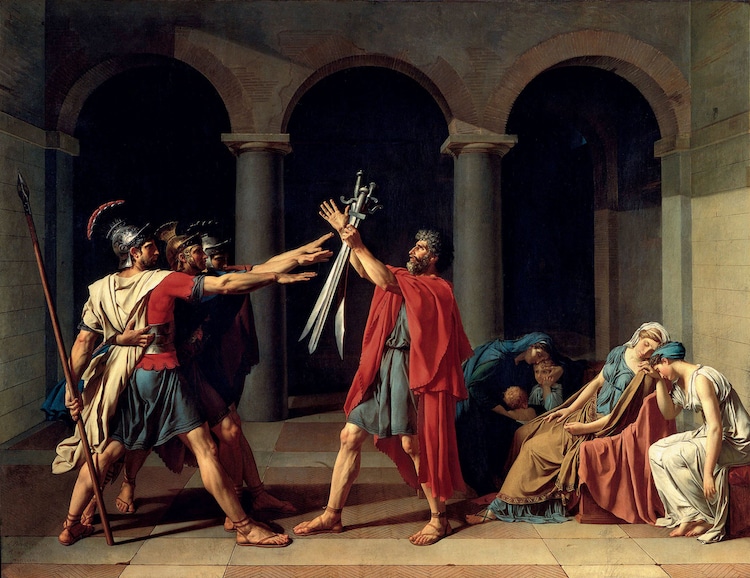 El juramento de los Horacios de Jacques Louis David