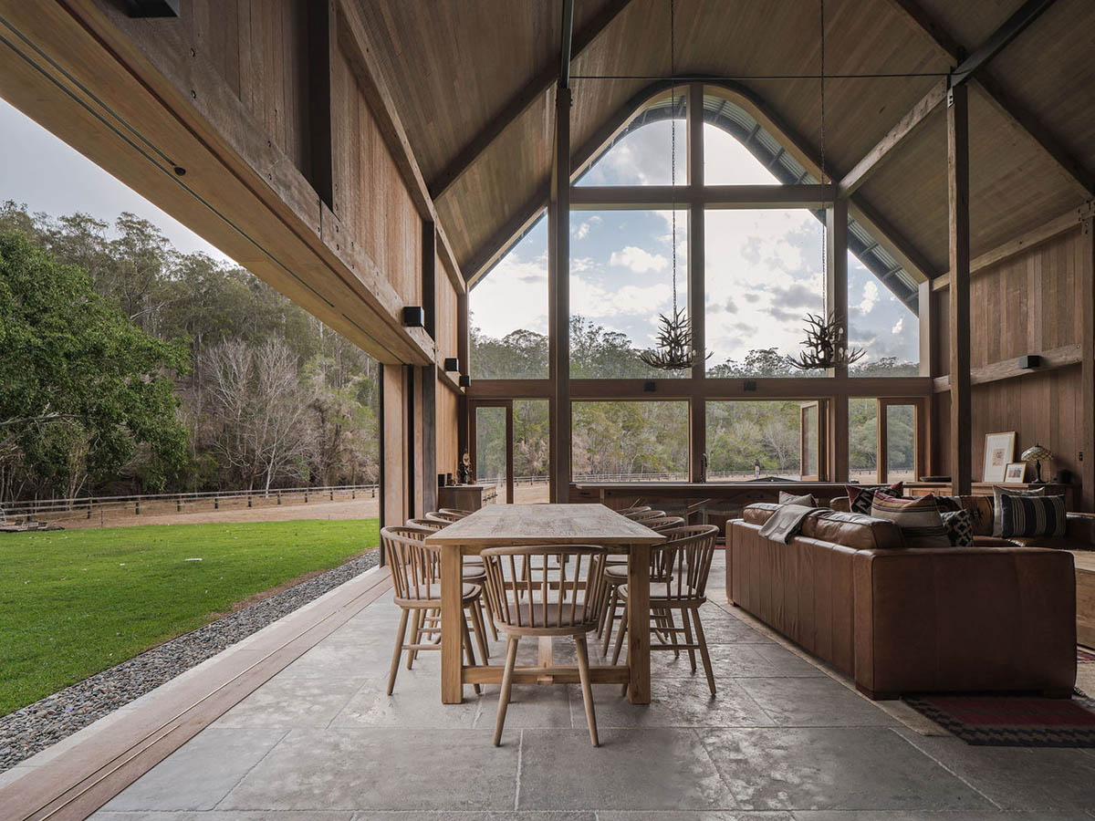 Interior of The Barn by Paul Uhlmann Architects