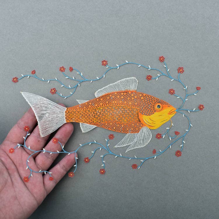 Cut Paper Art by Pippa Dyrlaga