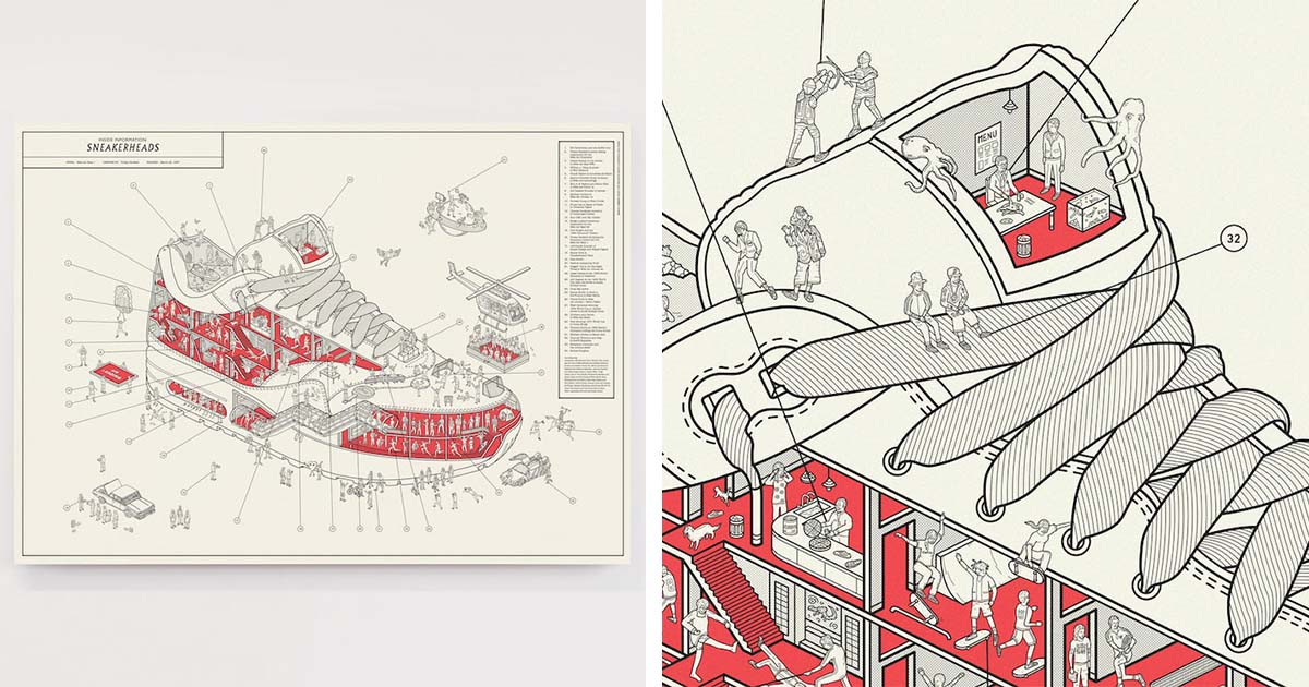 Inside Information: Sneakerheads - Illustrated Print – Dorothy