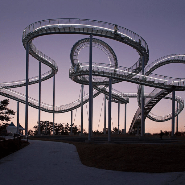 Incredible Winding Staircase That Looks Like a Rollercoaster in South Korea