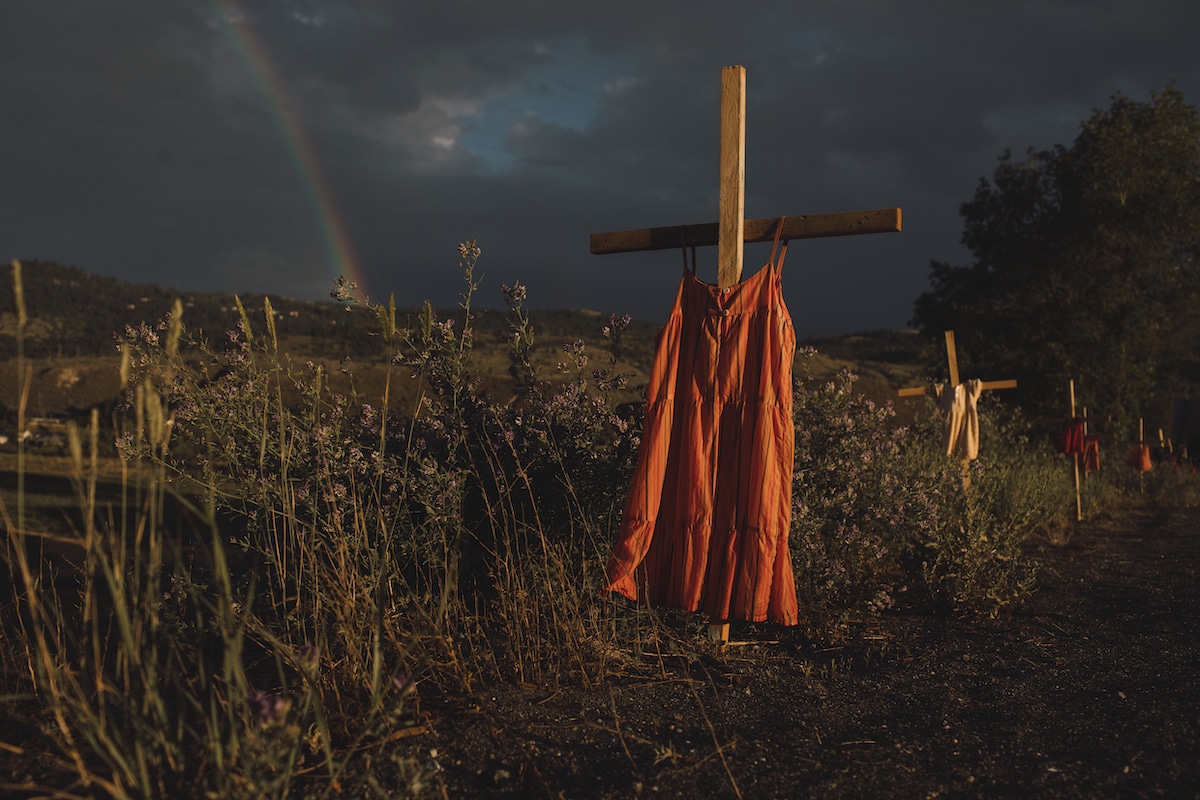 Red Dress Memorial for Children Who Died at Kamloops Indian Residential School