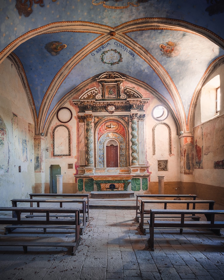 Empty Abandoned Church in Italy