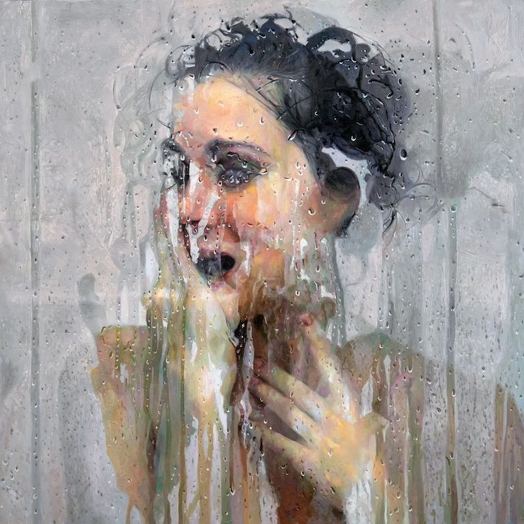 Oil Painting of Distressed Figure by Alyssa Monks