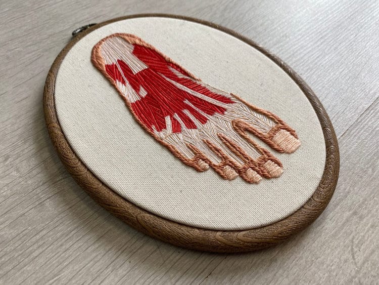 Anatomical Embroidery by Amber Griffiths