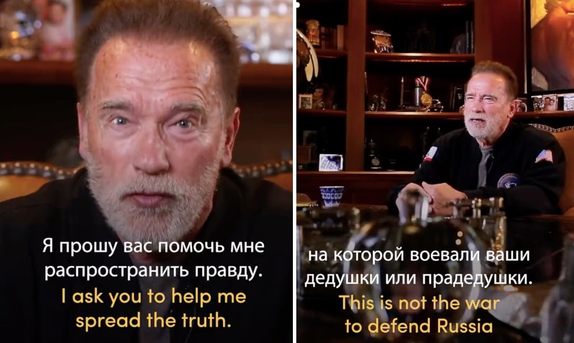 Arnold Schwarzenegger Ukraine Russia Video