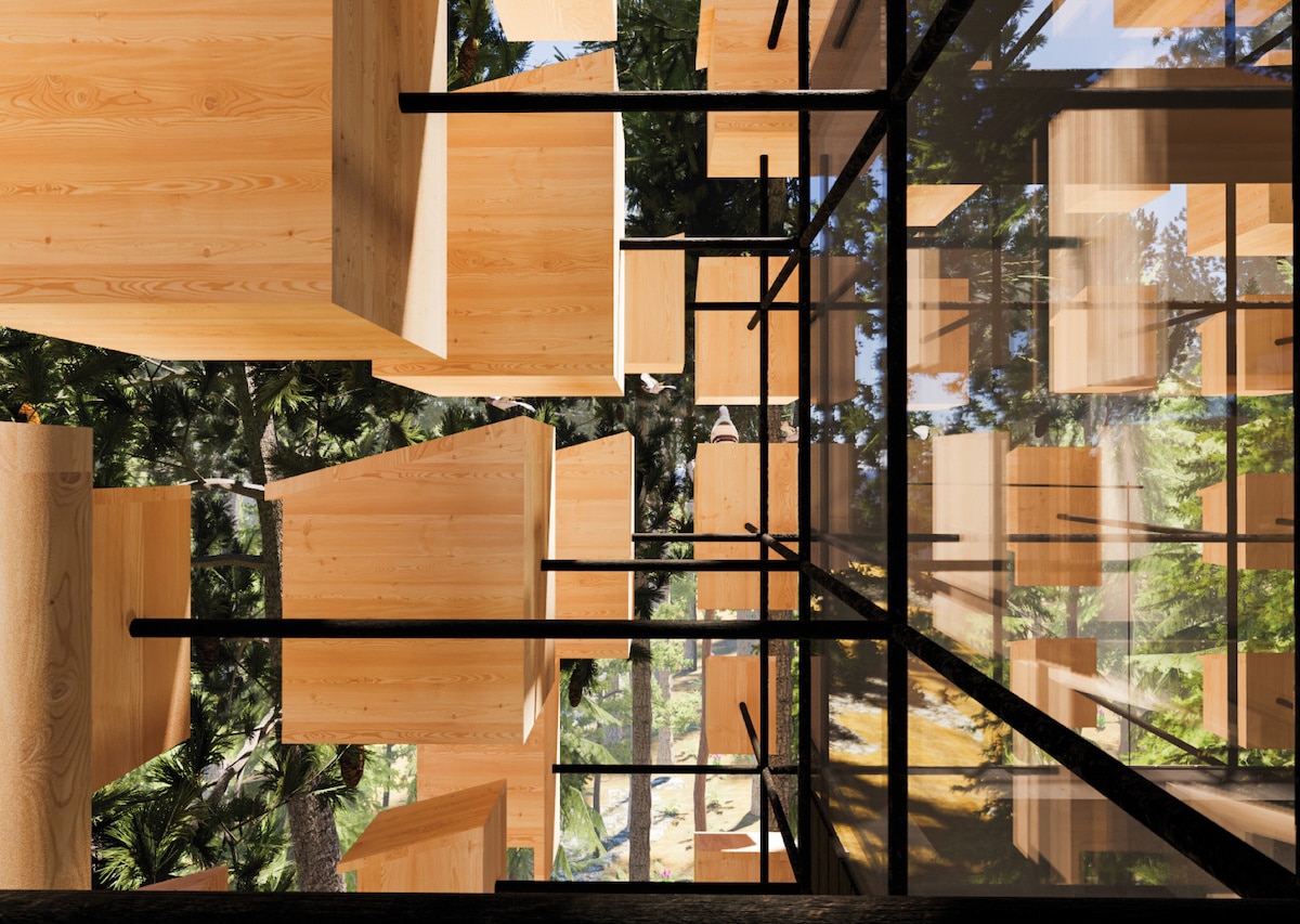 Treehouses on Biosphere at Treehotel