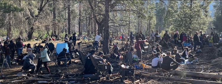 Photographers Gathered at Yosemite Firefall 2022