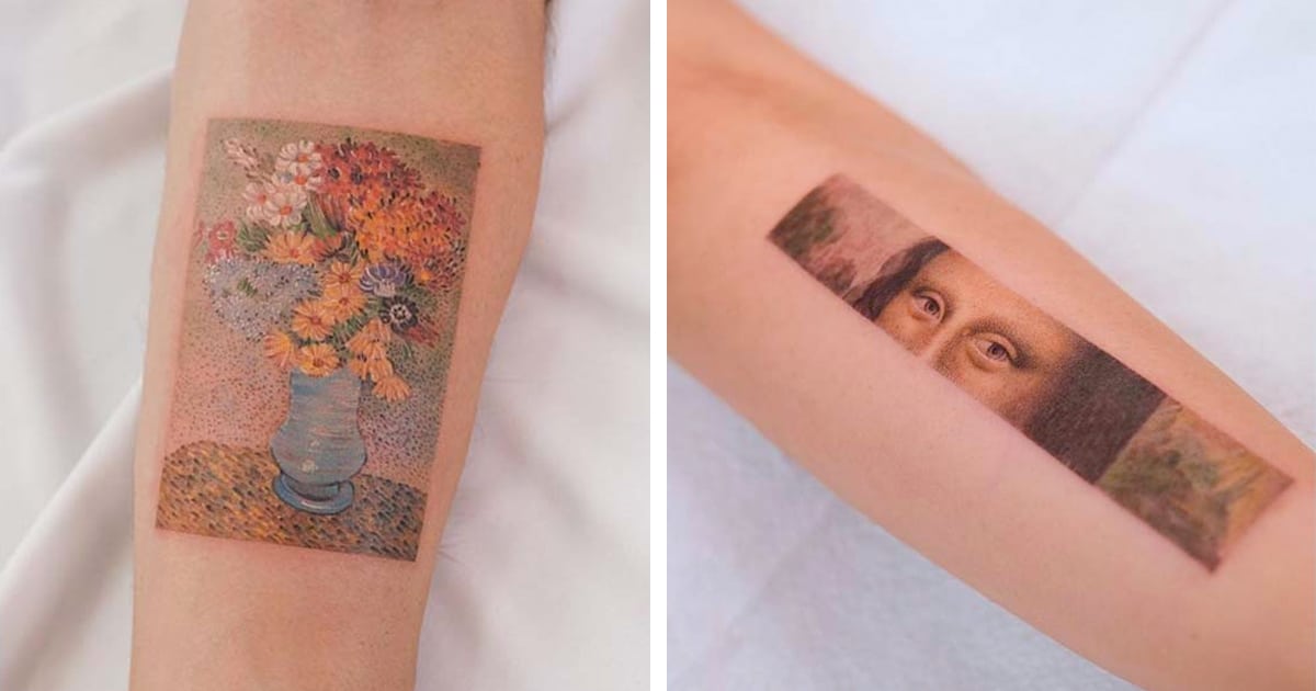 Estos delicados tatuajes están inspirados en el arte y la naturaleza