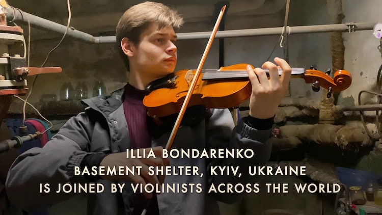 Famous Violinists Worldwide Play Virtual Concert To Support Ukraine During War