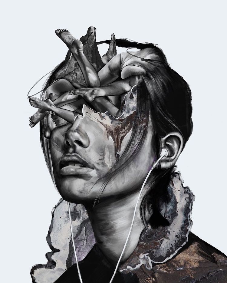 Surreal Portrait Artists Double Vision Surreal Portraits Fubiz Surreal Portrait Artists Double Vision Surreal Portraits Fubiz
