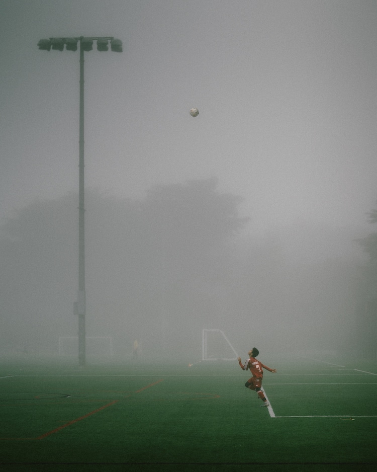 Playing Soccer in the Fog in San Francisco