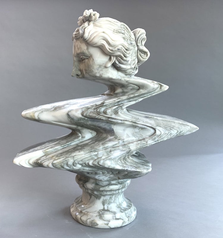 Marble Sculpture Busts by Leo Caillard