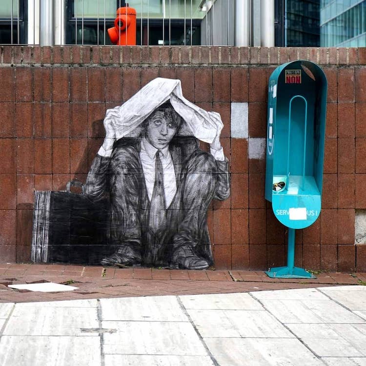 Wheatpaste Poster by Levalet
