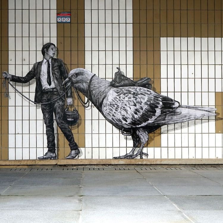 Street Art Poster in Paris