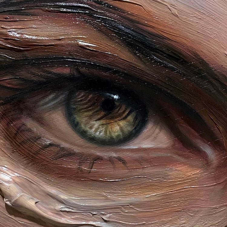 Eye paintings by Maldha Mohamed