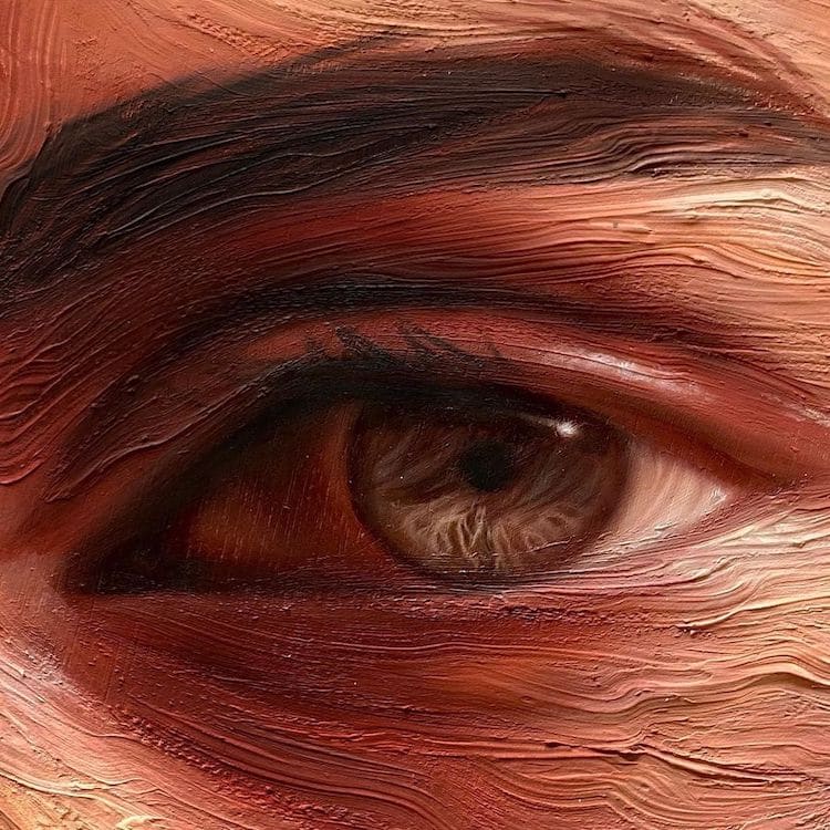 Eye paintings by Maldha Mohamed