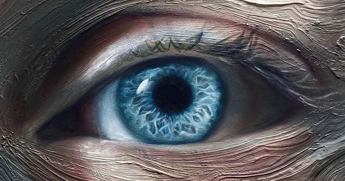 Close-Up Eye Paintings Examine What People Are Feeling in That Moment