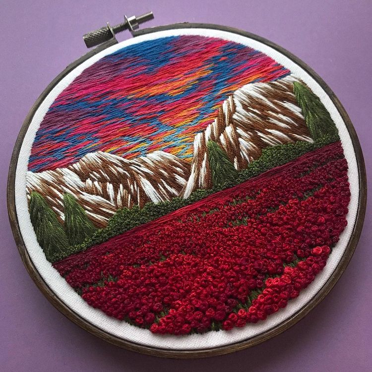 Embroidery art by Naturesfae