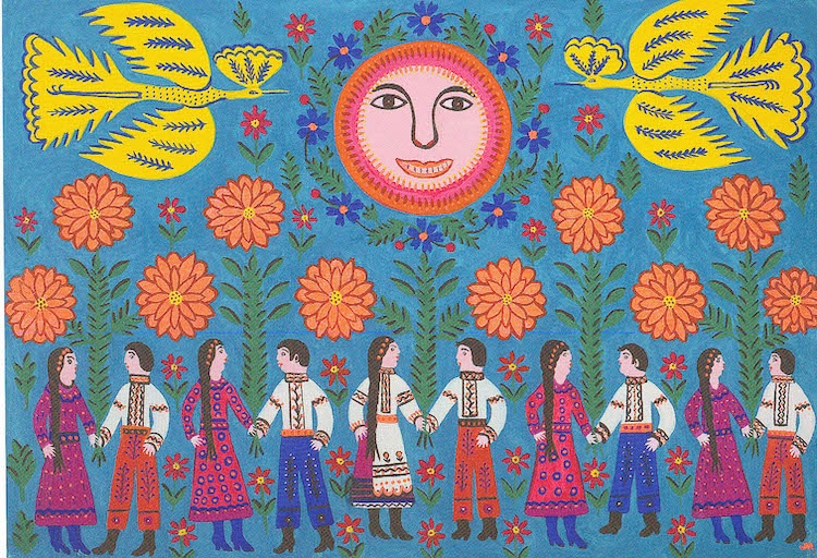 arte folclorico ucraniano por Maria Prymachenko
